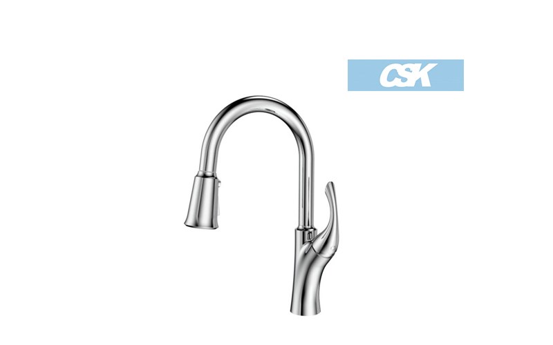 不銹鋼廚房伸縮三用龍頭