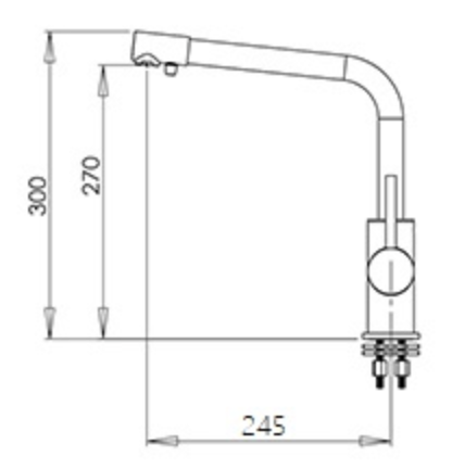 無鉛廚房三用龍頭