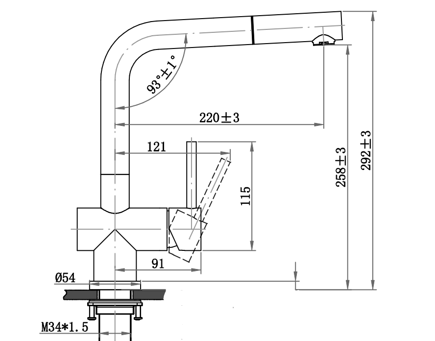 不鏽鋼伸縮龍頭