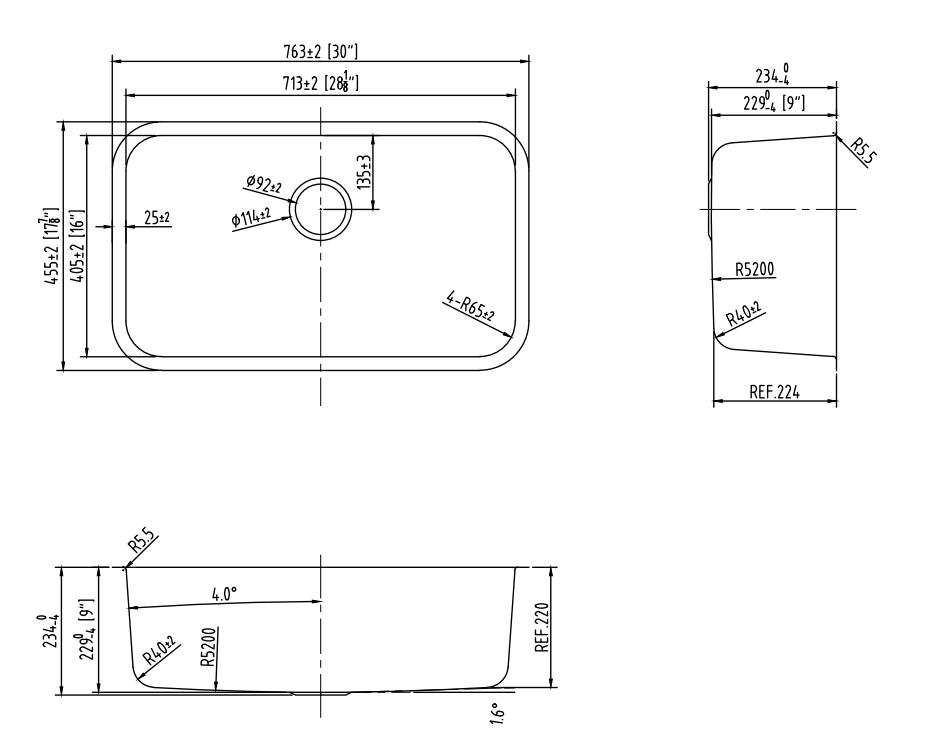 不銹鋼壓花水槽