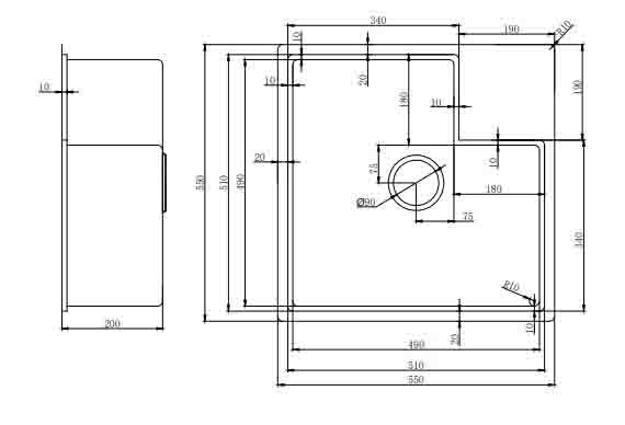 手工壓花不鏽鋼水槽