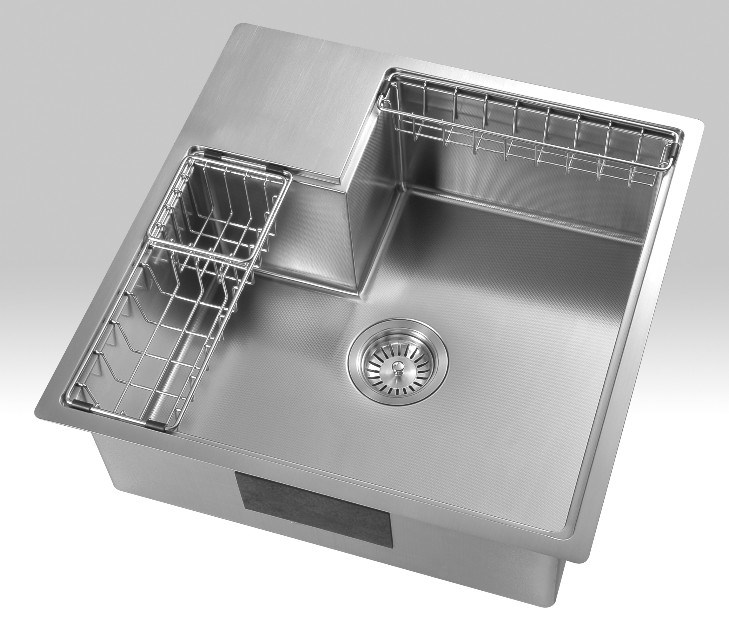 手工壓花不鏽鋼水槽