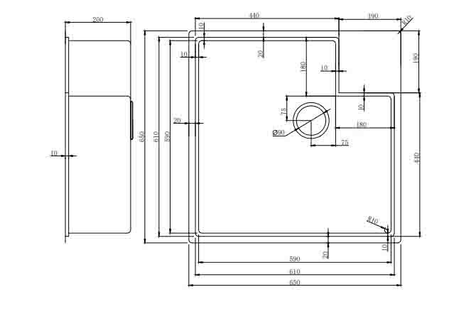 手工壓花不鏽鋼水槽