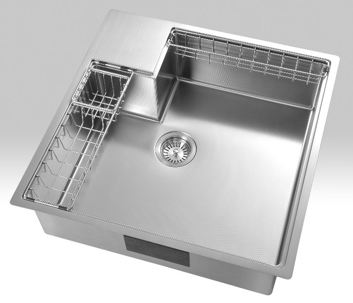 手工壓花不鏽鋼水槽